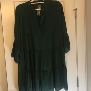 Brand New Dark Green Baby Doll Dresd